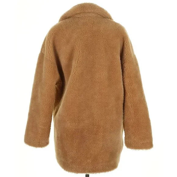 💋GORGEOUS!💋 ZARA FAUX FUR COAT IN LIGTH CAMEL - Picture 11 of 15